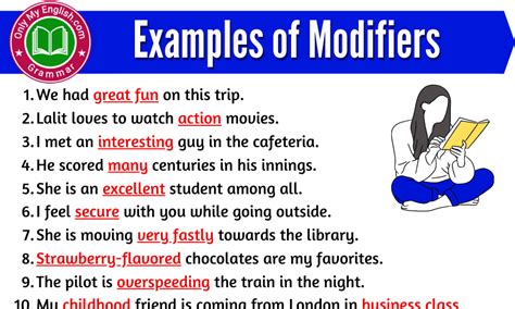 how to identify modifiers in a sentence