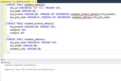how to implement foreign key in sql