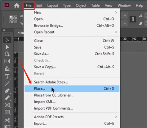 how to import a pdf in indesign