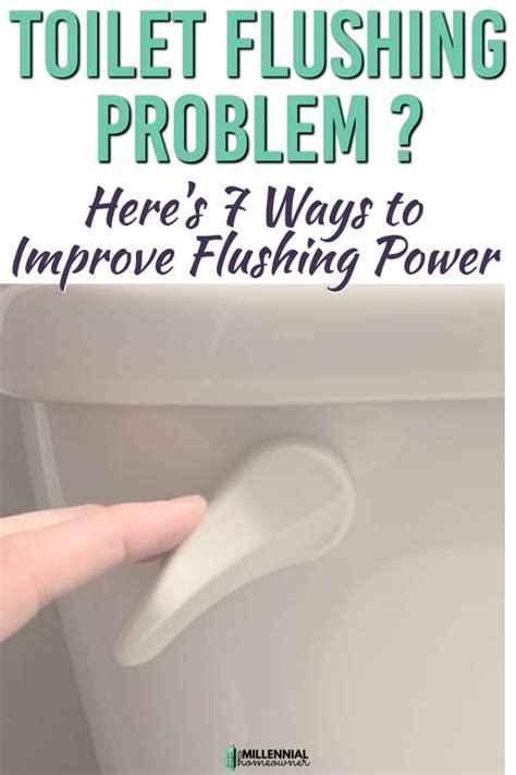 how to increase flushing power