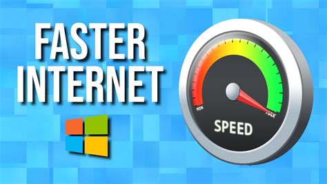 how to increase internet speed in computer