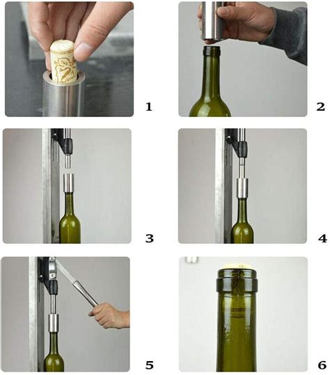 how to insert cork in wine bottle