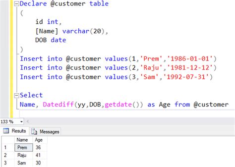 how to insert date column in sql