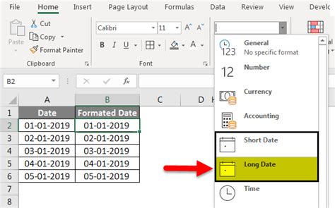 how to insert dates in excel