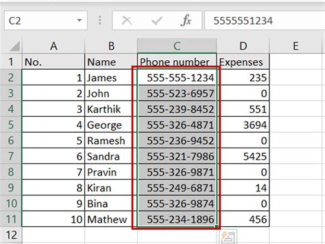 how to insert hyphen in excel