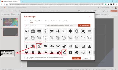 how to insert icons in powerpoint