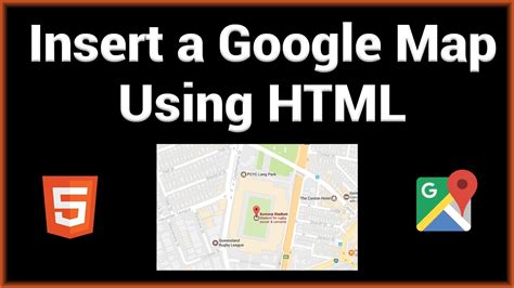 how to insert map in html