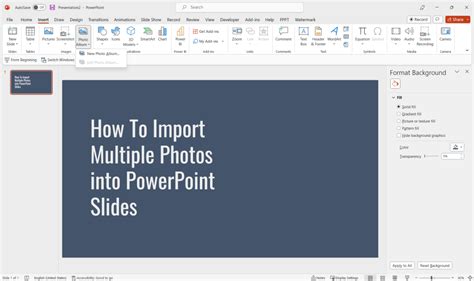 how to insert multiple images in powerpoint