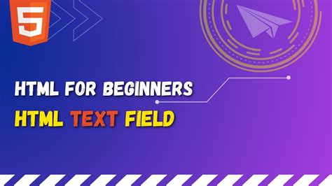 how to insert text field in html