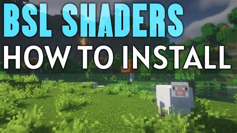 how to instal minecraft shaders
