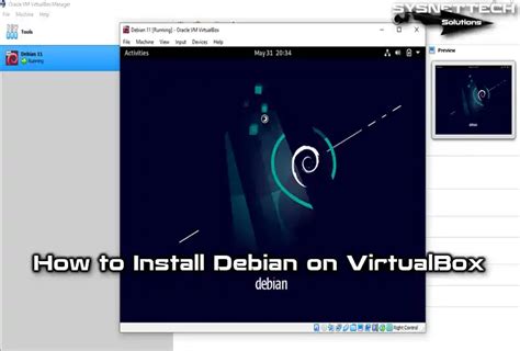 how to install debian in virtualbox