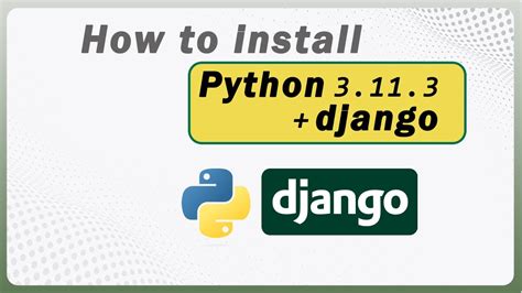 how to install django in python