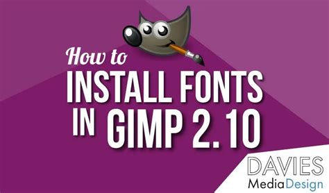 how to install fonts in gimp