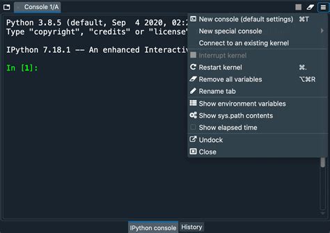 how to install ipython kernel in spyder