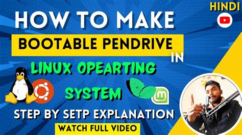 how to install linux in pendrive