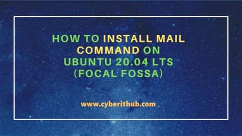 how to install mail in linux