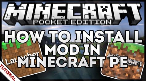 how to install mod minecraft pe
