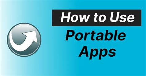 How To Install Portable Apps On A Usb Drive