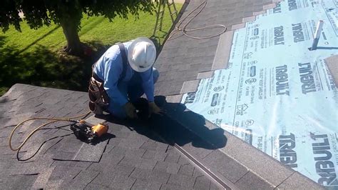 how to install shingles in a valley