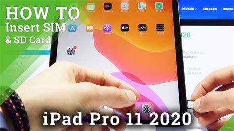how to install sim in ipad