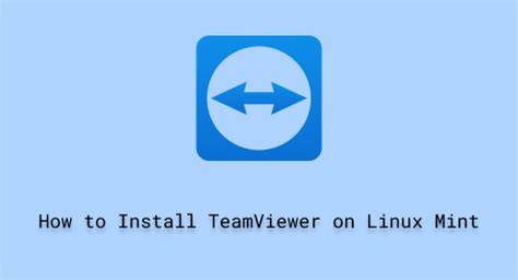 how to install teamviewer in linux mint