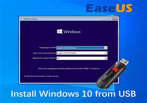 how to install windows on usb drive