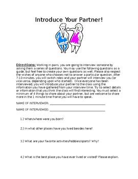 how to introduce your partner in presentation