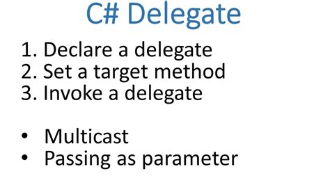 how to invoke delegate in c#