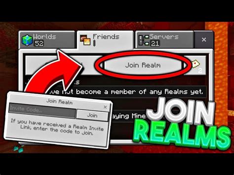 how to join a realm in minecraft