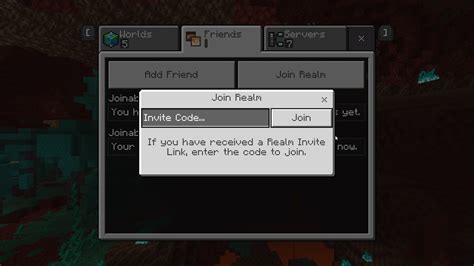 how to join a realm minecraft pc