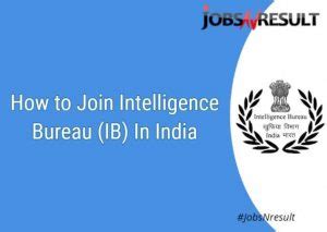 how to join intelligence in india