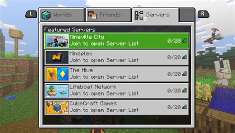 how to join minecraft servers on switch