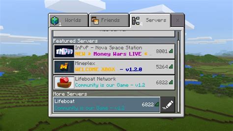 how to join server in minecraft pe