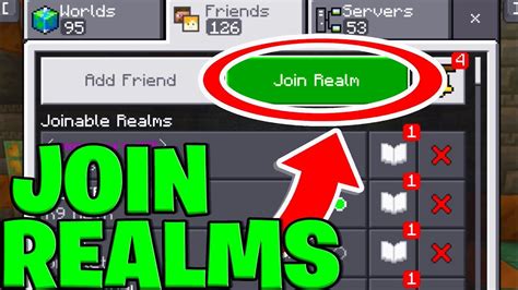 how to join someones minecraft realm