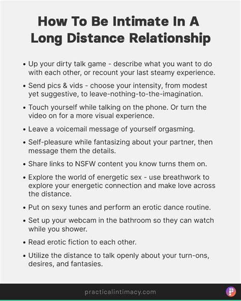 how to keep intimacy in long distance relationships
