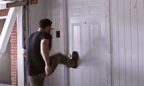 how to kick a door down without getting