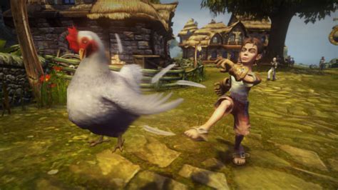 how to kick chickens in fable anniversary edition