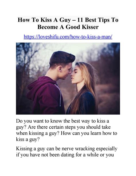 how to kiss a guy well
