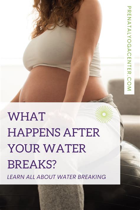 how to know if water breaks