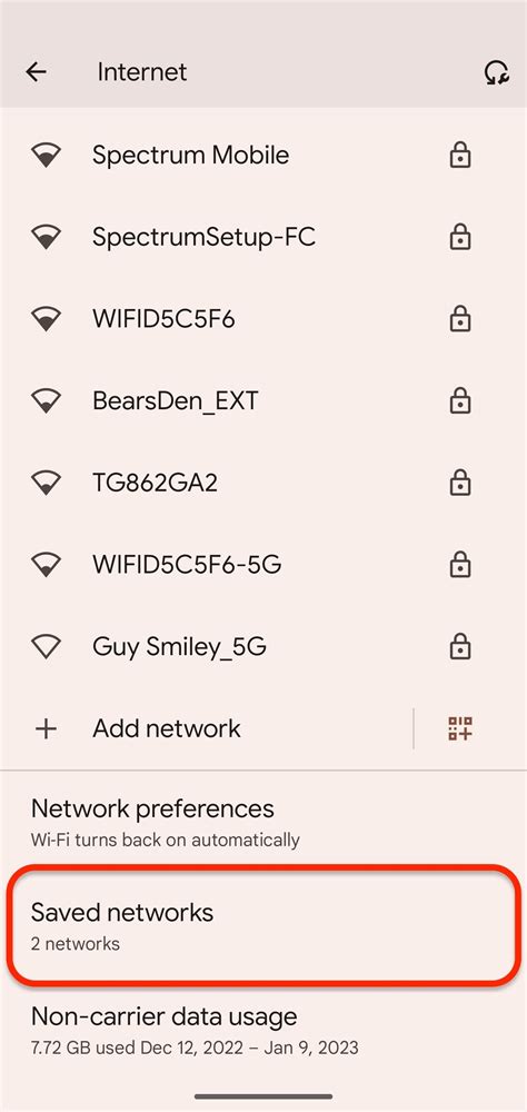 how to know wifi password in android