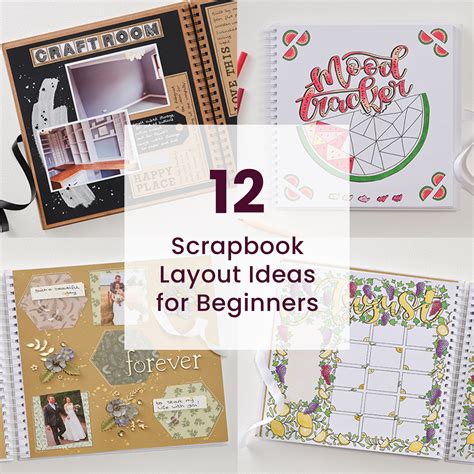 how to layout a scrapbook