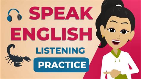 how to learn listening and speaking english youtube