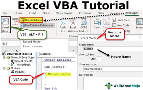 how to learn vba coding in excel