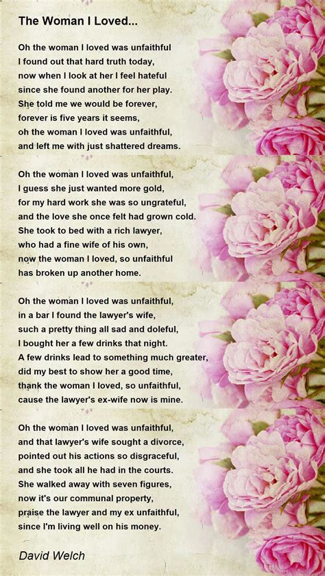 how to leave a woman you loved poem
