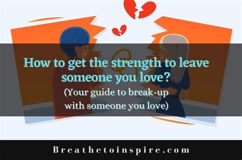 how to leave someone you love deeply