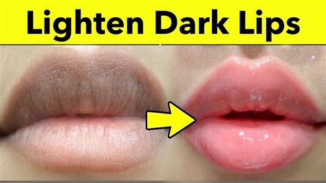 how to lighten lips naturally