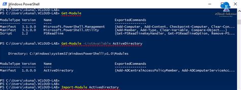 how to load ad module in powershell