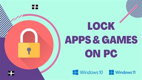 how to lock apps in pc