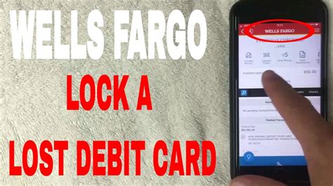 how to lock my wells fargo account without