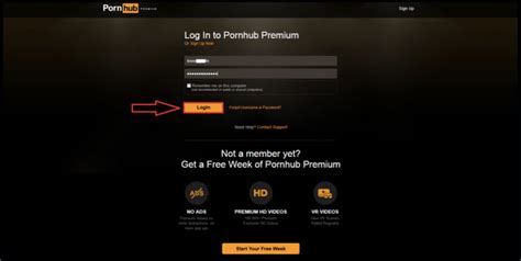 how to log in to pornhub